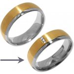 SILVEGO Snubní ocelový prsten pro ženy VIENNE RRC2046-Z – Zboží Mobilmania