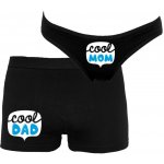 Bastard.cz Párové spodní prádlo Boxerky a kalhotky Cool mom cool dad Chlapeček Černá – Hledejceny.cz