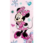 Jerry Fabrics Osuška Minnie Pink Bow 02 70 x 140 cm – Zboží Mobilmania