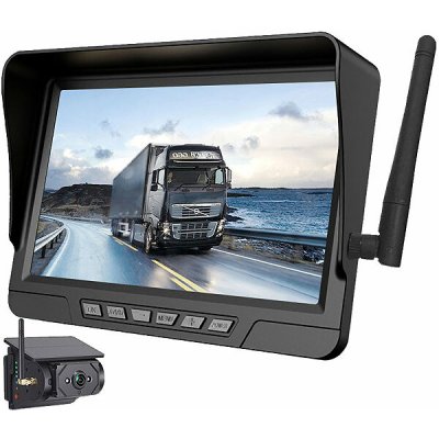 Bezdrátový parkovací a couvací set XQ12-F1, 7" LCD + 1x solární kamera | Zboží Auto