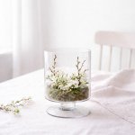 Wikholm Form Skleněná mísa/svícen na noze Laila vyšší S – Zbozi.Blesk.cz