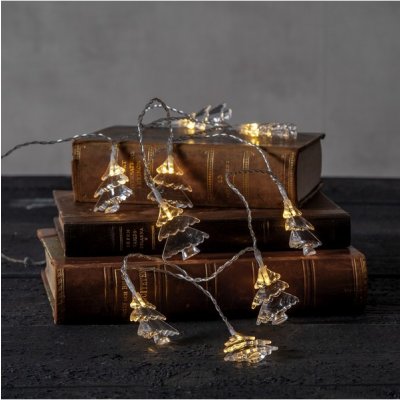 Star Trading Světelný LED řetěz 10 vánočních stromečků délka 1,35 m Izy průhledný – Zbozi.Blesk.cz