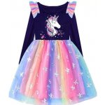 Vikita dívčí šaty s dlouhým rukávem Winter modré jednorožec – Zbozi.Blesk.cz