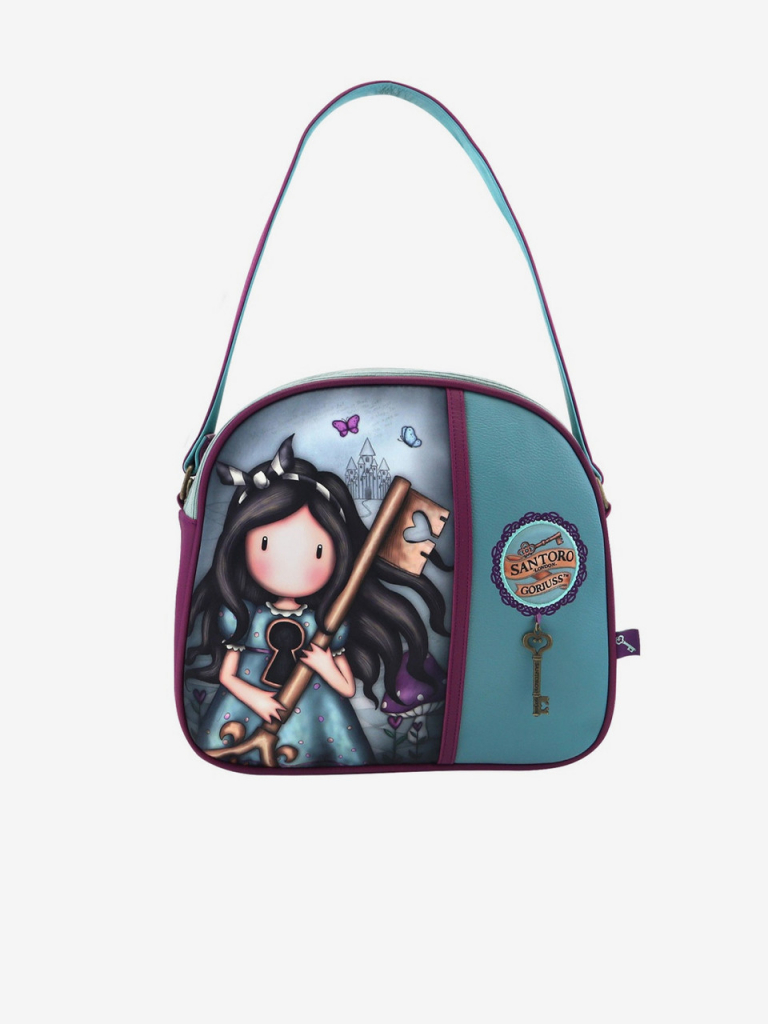 Gorjuss Santoro Handbag Curiosity 1146GJ02 modrozelená