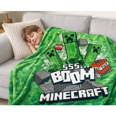 Setino Dětská deka MINECRAFT polar fleece zelená – Zboží Mobilmania