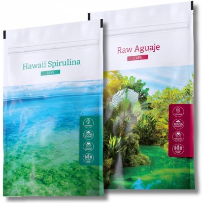 Energy Hawaii Spirulina tabs 200 tablet + Raw Aguaje caps 120 kapslí – Zbozi.Blesk.cz