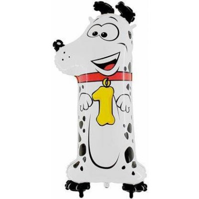 Grabo Nafukovací balónek pes číslo 1 pro děti 102 cm