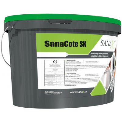 Sanax Silikátová barva k úpravě zdiva po sanacích objektů proti vlhkosti | SanaCote SK - bílá (14kg) – Zboží Mobilmania
