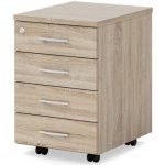 Lenza Impress 40,6 x 50,1 cm 4 zásuvky dub sonoma – Hledejceny.cz