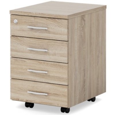 Lenza Impress 40,6 x 50,1 cm 4 zásuvky dub sonoma – Hledejceny.cz