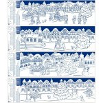Anděl Okenní fólie pruhy Vánoce na náměstí 70 x 20 cm 258 – Hledejceny.cz