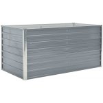 VidaXL Vyvýšený truhlík 160x80x77 cm galvanizovaná ocel šedý – Zboží Mobilmania