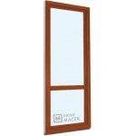 Kömmerling balkonové dveře 70 AD s příčkou pravé zlatý dub/zlatý dub 70 x 220 cm s klikou+ PVC rám – Hledejceny.cz