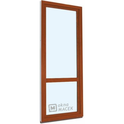 Kömmerling balkonové dveře 70 AD s příčkou pravé zlatý dub/zlatý dub 70 x 220 cm s klikou+ PVC rám – Hledejceny.cz