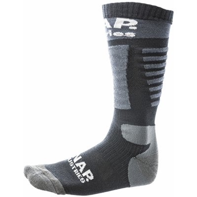Snap Industries ponožky LOGO grey/black