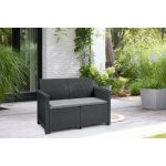 Keter Elodie dvousedadlová pohovka grafitová , 255770 – Zboží Mobilmania