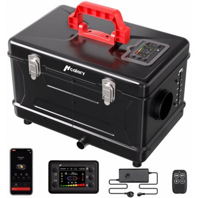 Hcalory TC2S Toolbox compact 2S– nezávislé 8kW dieselové topení, 12V/24V/220V, nádrž 5L, APP TC2S Black – Hledejceny.cz