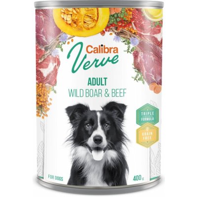 Calibra Verve Dog Grain Free Adult Wild Boar & Beef 400 g