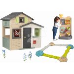 Smoby Set domeček Přátel a dobrodružná dráha Friends Evo Playhouse Life rozšiřitelný s hrací stěnou s aktivitami – Sleviste.cz