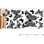 Anděl Přerov - Pokojová dekorace černí motýli 1083 69x30 cm – Zboží Dáma