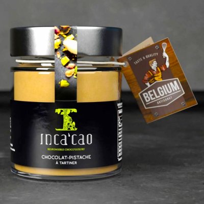 Incacao Belgium Pistáciový krém s kolagenem a kakaem 125 g