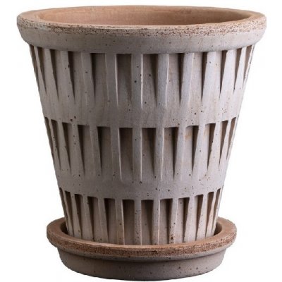 Květináč Pantheon s podmiskou Raw Rosa 16 cm Bergs Potter – Hledejceny.cz