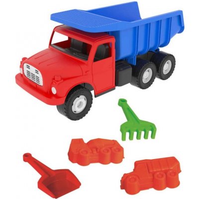 Dino Tatra T148 klasické nákladní auto 30cm modročervená + pískový set 5ks – Zboží Mobilmania