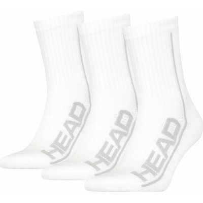 Head Performance Short Crew 3P white – Sleviste.cz