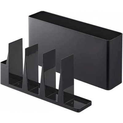 YAMAZAKI Organizér na kuchyňské nástroje a prkénko Tower 8147, černý – Sleviste.cz