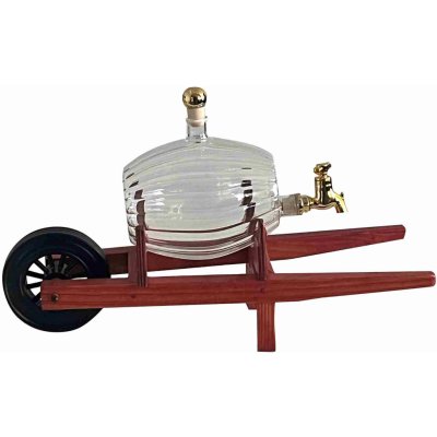 Dřevěný trakař se soudkem 500 ml – Hledejceny.cz