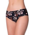 Julimex Tanga Peggy Brown Kalhotky černá – Zboží Dáma
