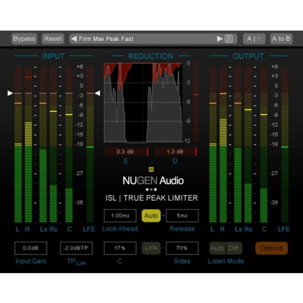 Program pro úpravu hudby Nugen Audio ISL w DSP Extension