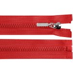 Prima-obchod Kostěný zip No 5 délka 30 cm s ozdobným jezdcem, barva 148 červená – Hledejceny.cz
