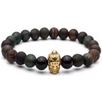 Budnej minerální BUDDHA z obsidiánu a tibetského achátu MN1041 – Zboží Mobilmania