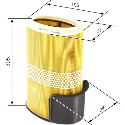 Vzduchový filtr BOSCH F 026 400 131 – Hledejceny.cz