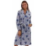 Dlouhý dámský teploučký župan s motýlky 1Z1323 šedá – Zbozi.Blesk.cz