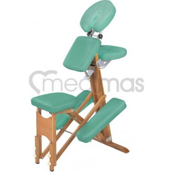 Medimas dřevěná skládací masérská židle Vigor barva zelená
