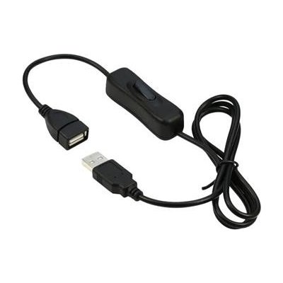 PremiumCord kupaasw1 USB 2.0 prodlužovací s vypínačem A male- A female,1m černý – Sleviste.cz