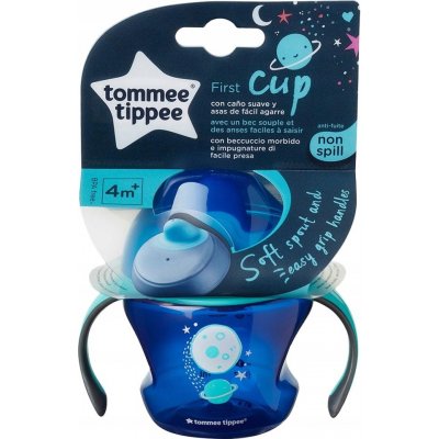 Tommee Tippee netekoucí hrneček First Cup modrý 150 ml – Zbozi.Blesk.cz