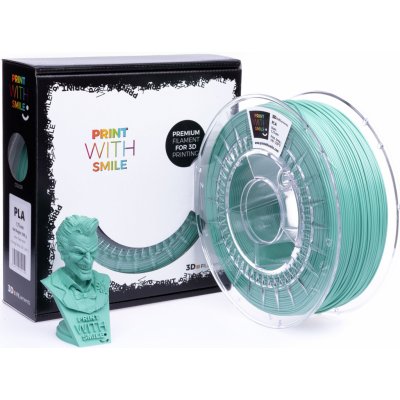 Print With Smile PLA – Fresh Mint 1,75 mm; 1 kg – Zboží Živě