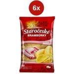 Staročeské brambůrky šunka 6x 80 g – Zboží Dáma