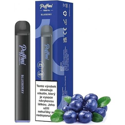 Puffmi TX600 Pro Bluberry 20 mg 600 potáhnutí 1 ks – Zboží Mobilmania
