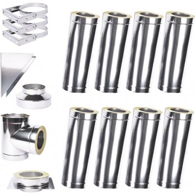 Solid izolovaný komín Plus 0,5 160mm 8m – Sleviste.cz