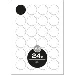 PRINT PRINT444785 kruhové 40 - 24 etiket bílé 100 ks – Zboží Mobilmania