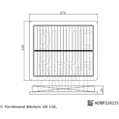 Vzduchový filtr BLUE PRINT ADBP220233 – Hledejceny.cz