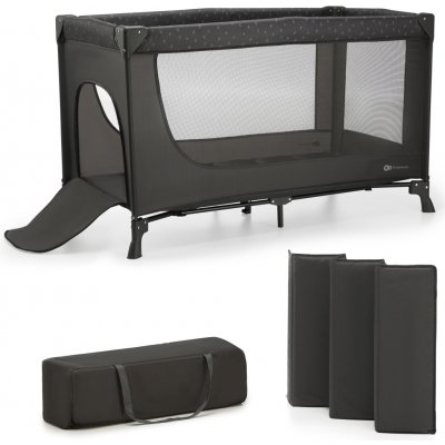 Kinderkraft postýlka 2v1 JOY LIGHT šedá 2023 – Zboží Mobilmania