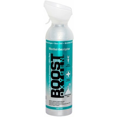 BOOST OXYGEN Doplňkový kyslík pro dýchání Boost Oxygen Mentol Eukalyptus Velký 9 l – Hledejceny.cz