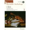 Noty a zpěvník Baroque Recorder Anthology 3 + Audio Online altová zobcová flétna a klavír