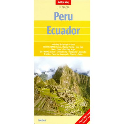 Peru, Ekvádor (Ecuador) 1:2,5m mapa Nelles