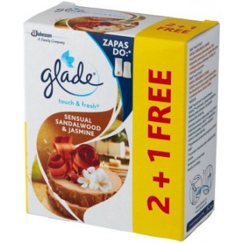 Glade by Brise One Touch Svůdná pivoňka a višeň mini spray náhradní náplň osvěžovač vzduchu 3 x 10 ml